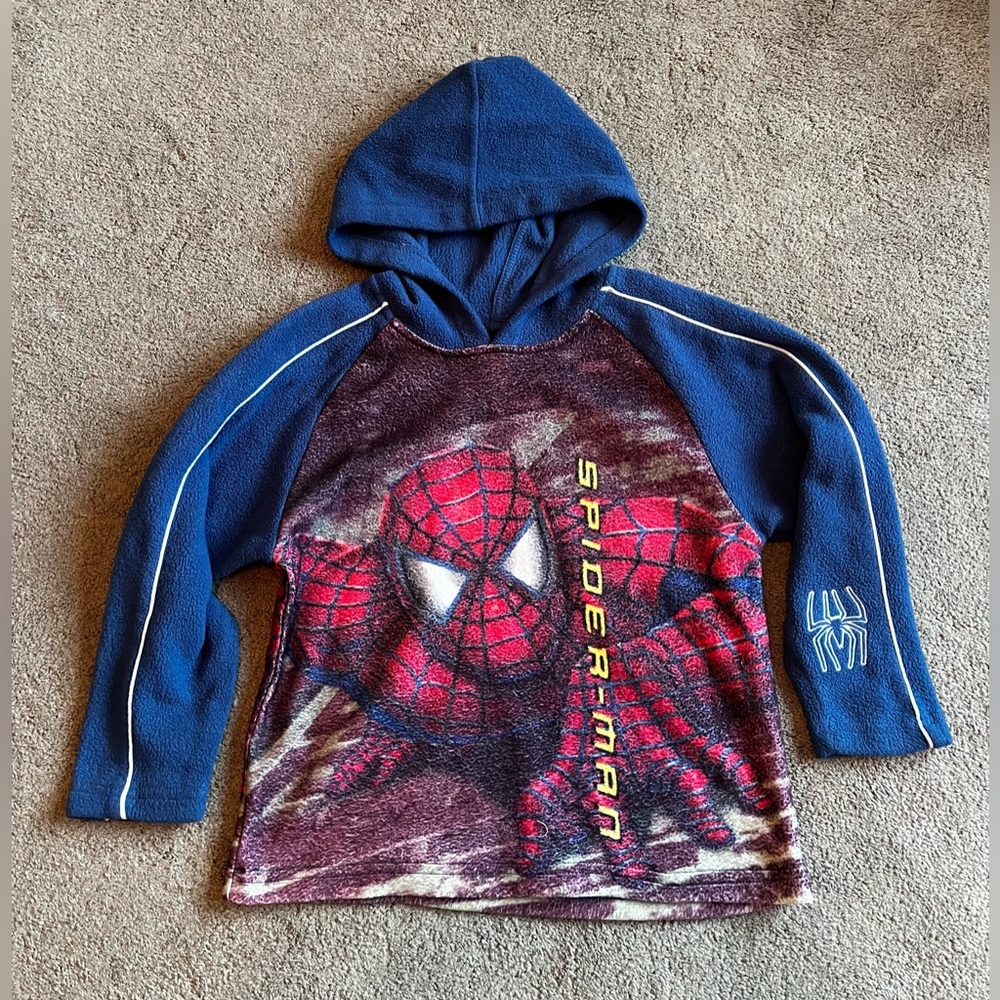 Vintage 2003 Spider-Man Youth size 5/6 Pullover Hooded Sweatshirt